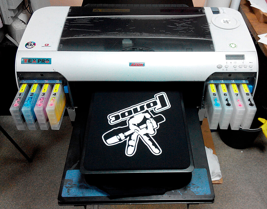 Цифровая печать на футболках